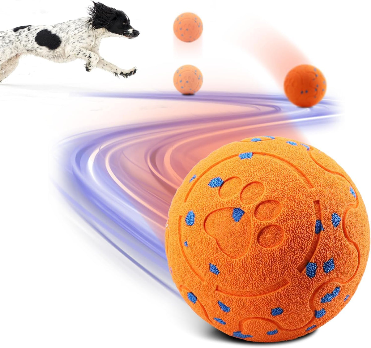 Interactive Dog Ball Toy, Automatic Moving Bouncing Rotating Smart Ball with 3 Modes, Durable E-TPU