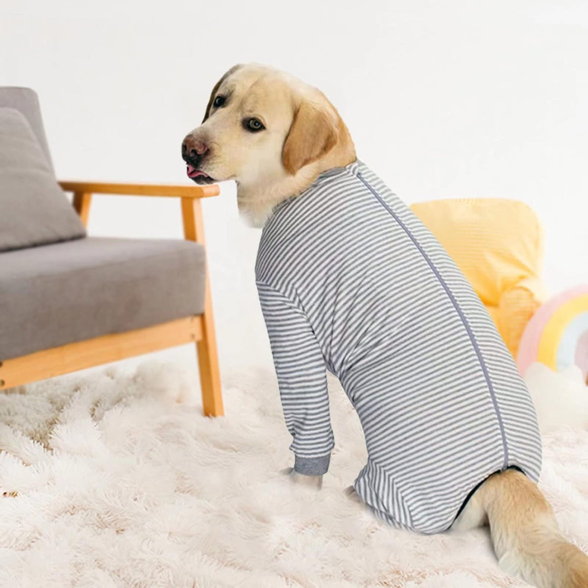 Yeapeeto Dog Onesie Surgery Recovery Suit for Large Medium Bodysuit Dogs Pajamas PJS Full Body for