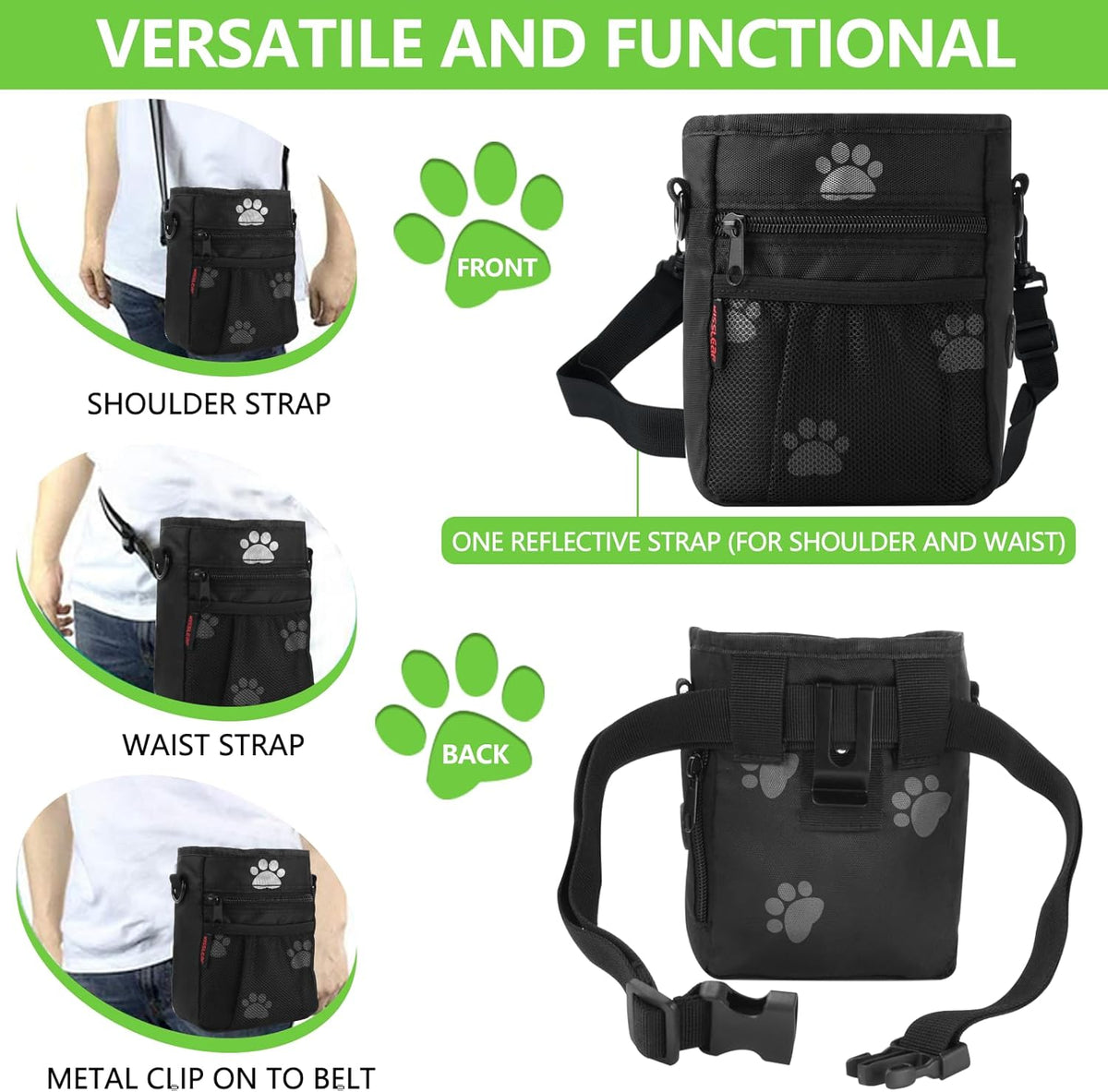 Dog Treat Pouches for Pet Training, Treat Pouches for Pet Training,Large Dog Treat Training Pouch