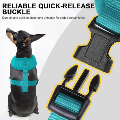 BINGPET Small Dog Harness - Breathable Mesh Puppy Cat Harnesses - No Pull Adjustable Dog Harness