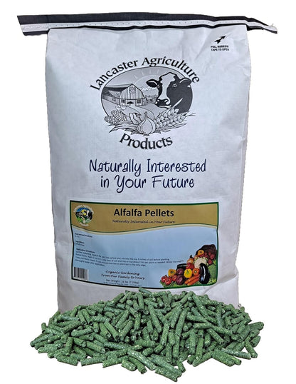 Alfalfa Meal Pellets 16 Pounds Organic Fertilizer for Flowers, Vegetables & Trees - Ideal Rabbit