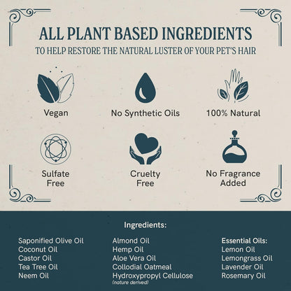 JR Liggett’s Natural Dog Shampoo Bar for Sensitive Skin - 100% Detergent Free, Non-GMO &