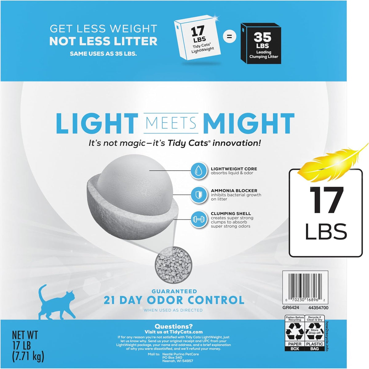 Purina Tidy Cats LightWeight With Glade Clear Springs Multi-Cat, Clumping, Low Dust, Scented Cat