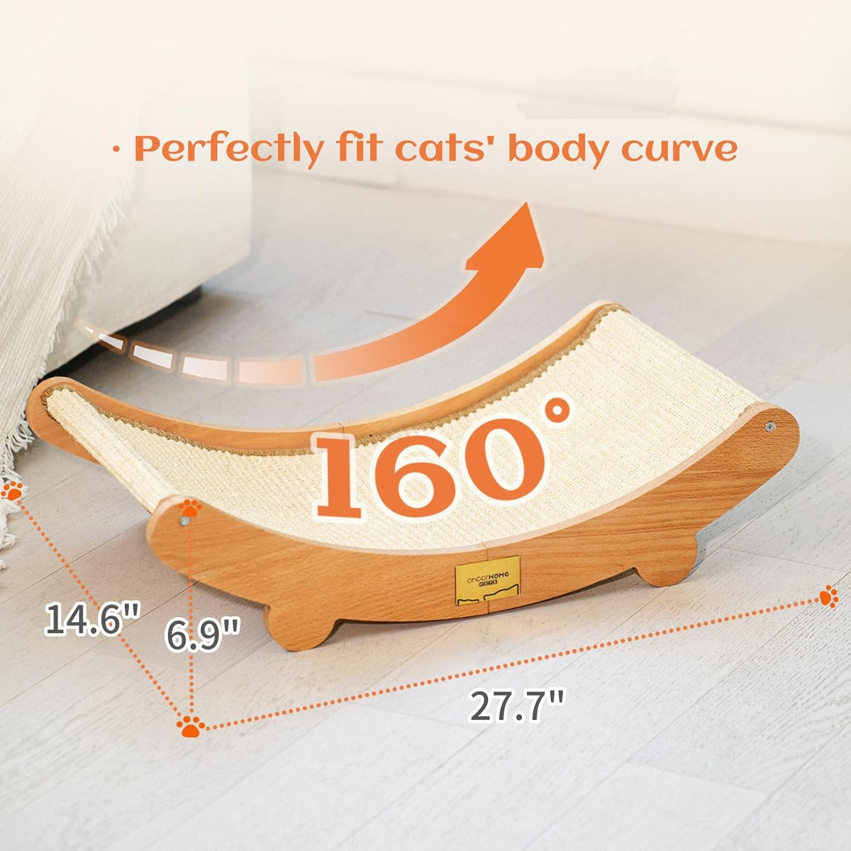 Sisal Cat Scratcher Bed for Indoor Cats Hammock for Scratching Pad Cat Chair Nartural Sisal Cat
