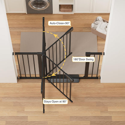 Cumbor 2 Pack 29.7"-48" Baby Gate for Stairs, Mom's Choice Awards Winner-Dog Gate for Doorways