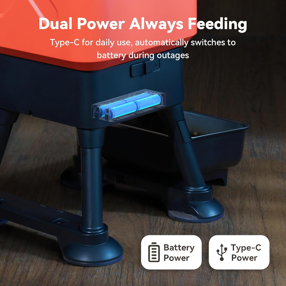 14L Automatic Dog Feeder for Large Breed – Extra Large Capacity, Anti-Blockage, Timed Auto Dog Food