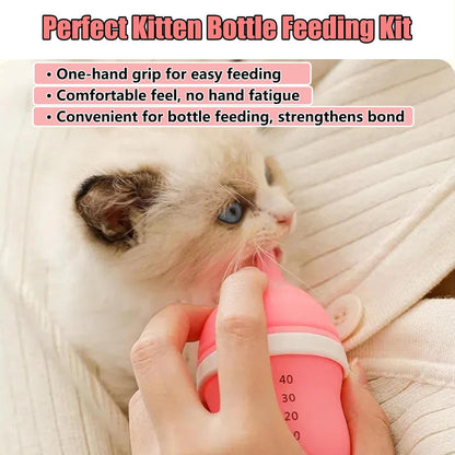 Kitten Bottles for Nursing,Puppy Bottles for Nursing Puppy Milk, Anti-Choking Puppy Feeder Design