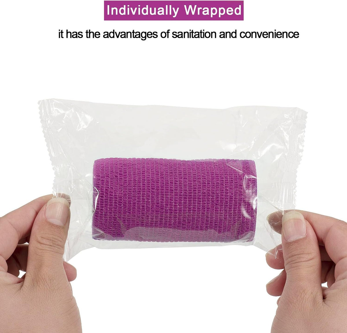 12 Pack Self Adhesive Bandage Wrap 3 inch X 5 Yards Elastic Self Adherent Cohesive Bandage for
