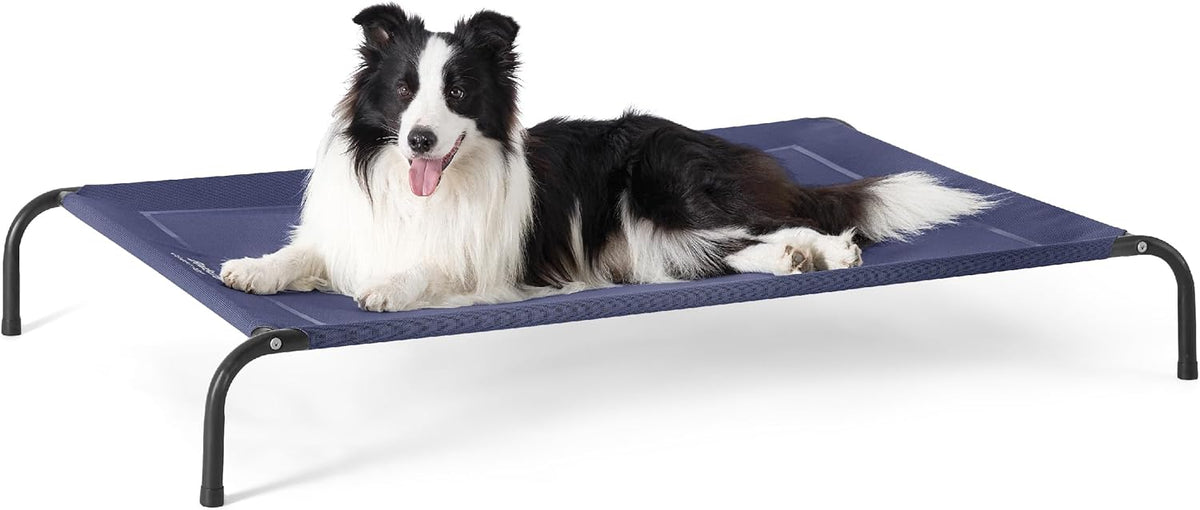 Bedsure Outdoor Elevated Dog Bed Large Sized Dog, Portable Indoor & Outdoor Cooling Raised Cot Pet