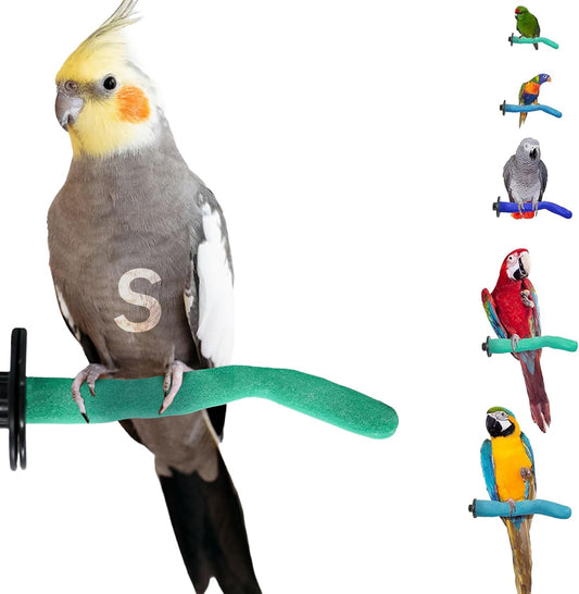 Safety Pumice Perch - Trims Nails and Beak - Promotes Healthy Feet - Safe Non-Toxic Bird Supplies