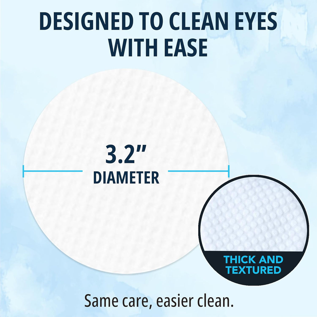 NOVEHA Cat & Dog Eye Wipes Tear Stain Remover for Discharge and Crust | White Pet Face Wipes | Easy