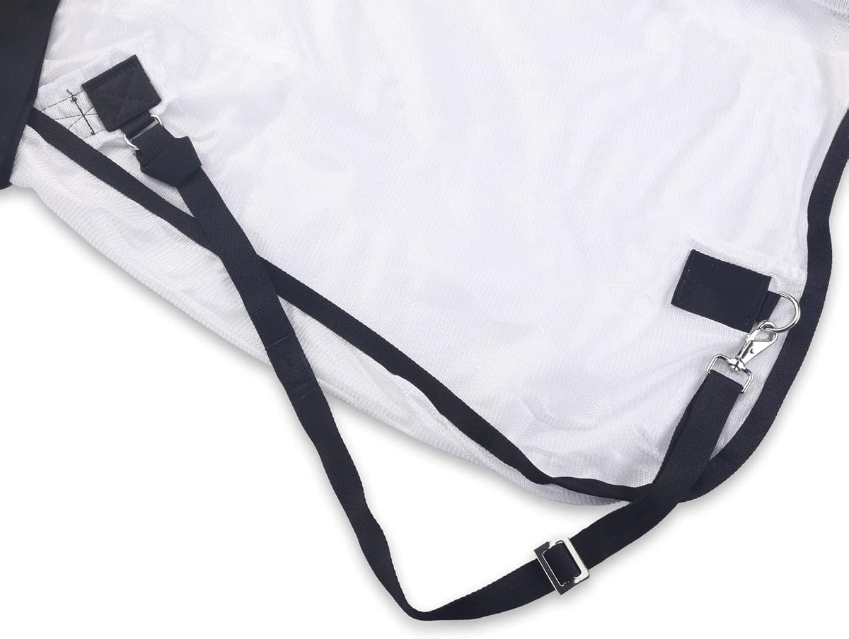 Comfy Mesh Horse Fly Sheet Equine Summer Sheets Stand Neck White 66