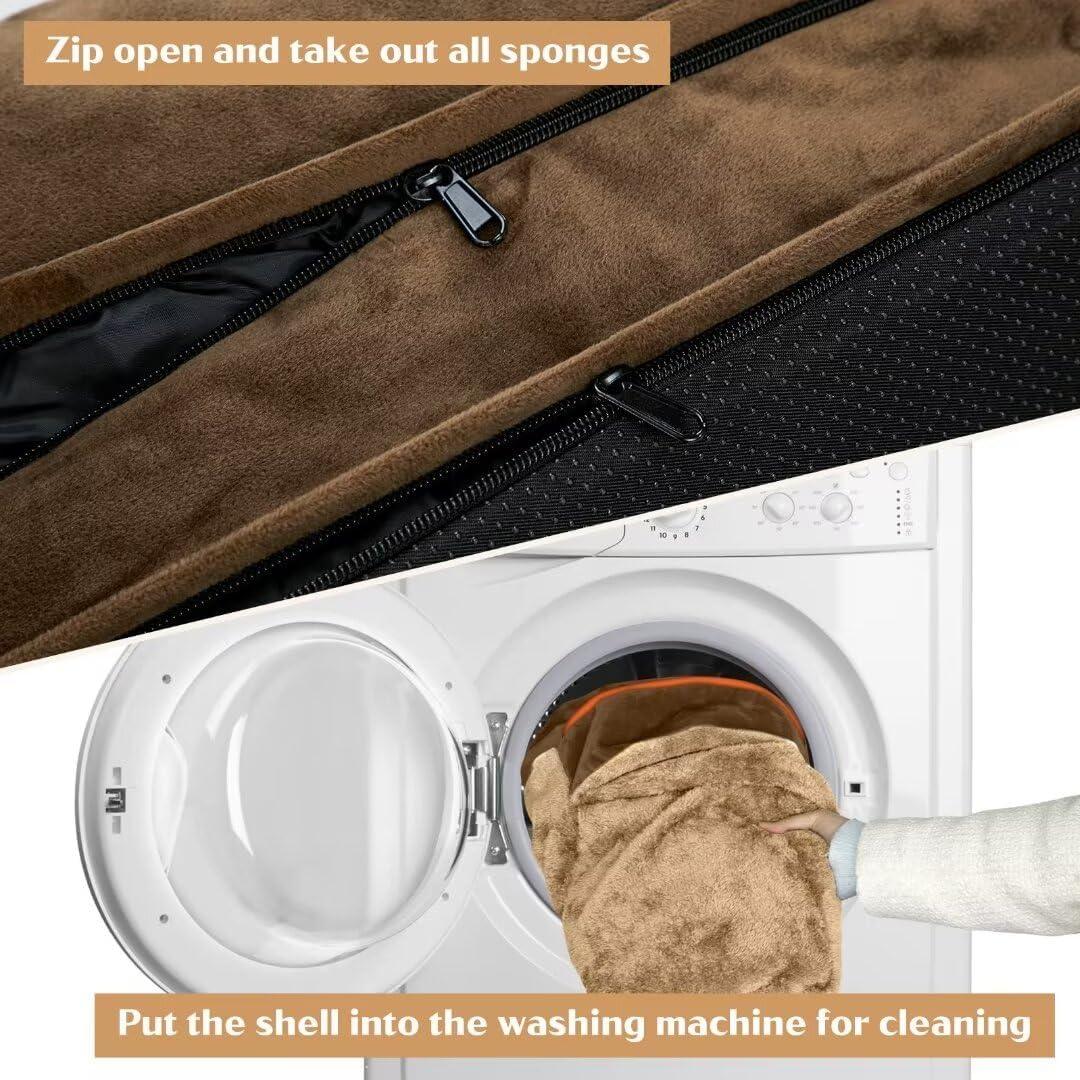 Comfort Expression Jumbo Dog Bed for Extra Large Dogs, Waterproof Orthopedic Dog Beds, PV Washable