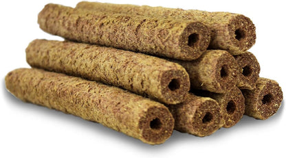 Apple & Oat Puff Sticks (6 oz.) - Healthy Natural High Fiber Chew Treat Made with Oat Hay