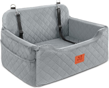 Dog Car Seat for Medium/Large Dogs, Dog Booster Seat for Pet Under 50lbs or 2 Small, Detachable and