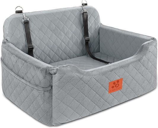 Dog Car Seat for Medium/Large Dogs, Dog Booster Seat for Pet Under 50lbs or 2 Small, Detachable and