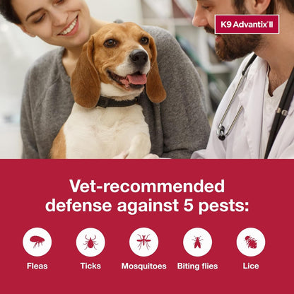 K9 Advantix II Small Dog Vet-Recommended Flea, Tick & Mosquito Treatment & Prevention | Dogs 4-10