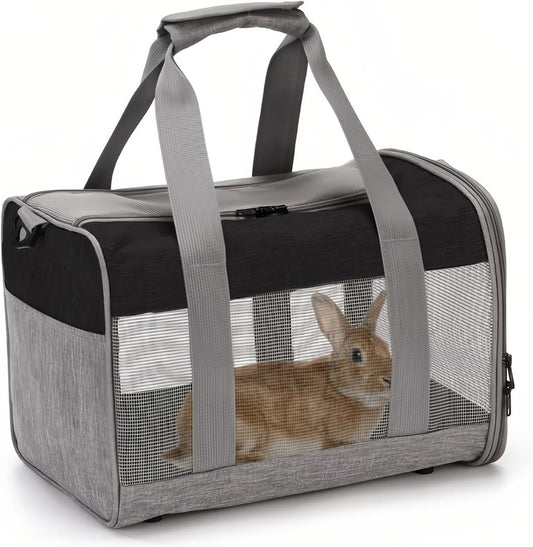 PINVNBY Bunny Carrier for Travel Camping Outdoor, Small Pet Carrier, Guinea Pig Carrier, Breathable