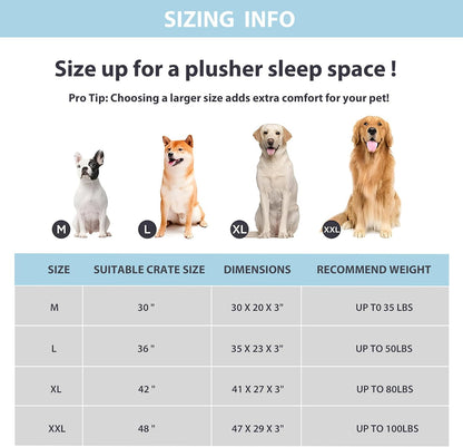 Cooling Dog Bed for Large Dogs - Orthopedic Pet Beds with Memory Foam, QMAX>0.5, Waterproof