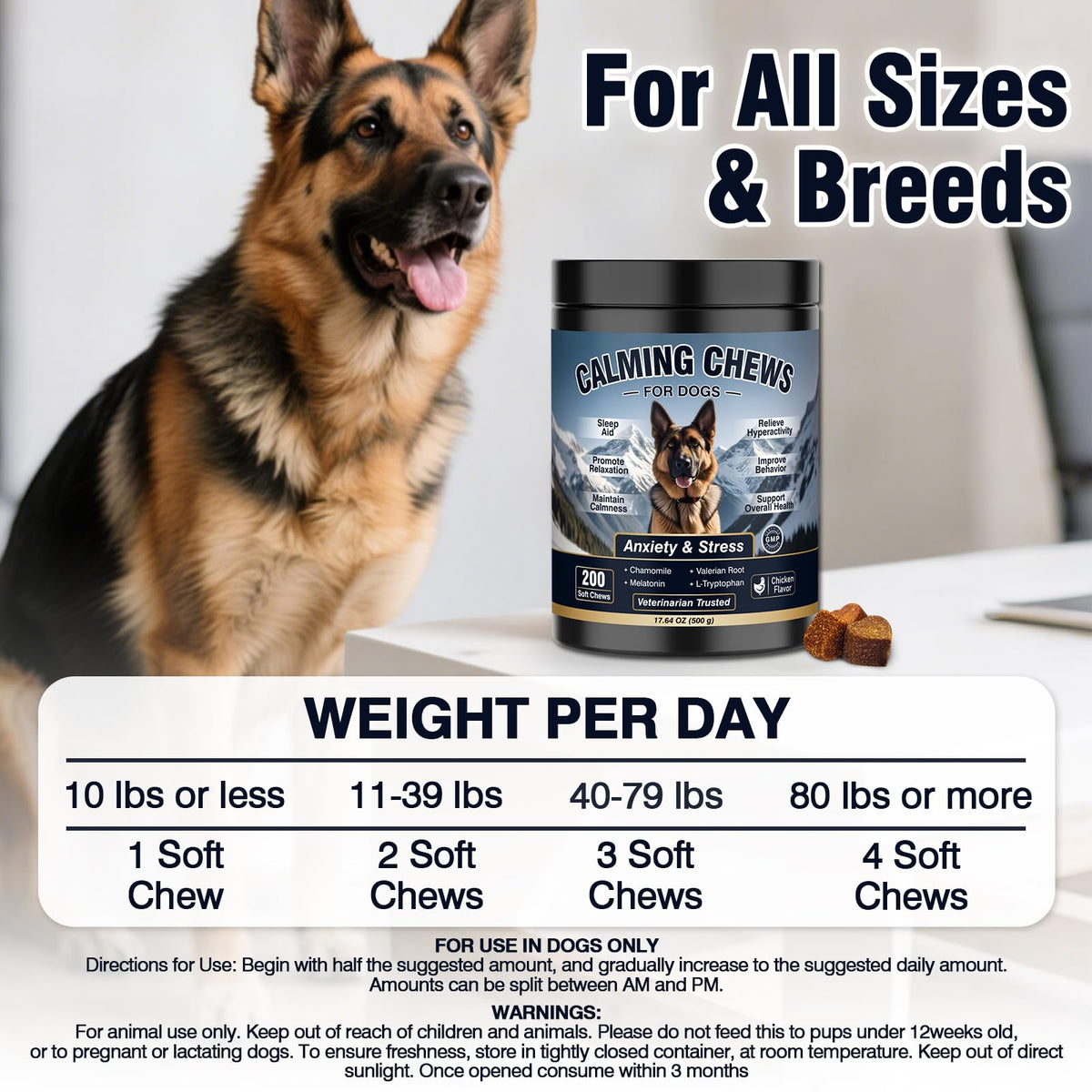Calming Chews for Dogs 200ct. Chosen for real quality, fits naturally into modern pet homes.