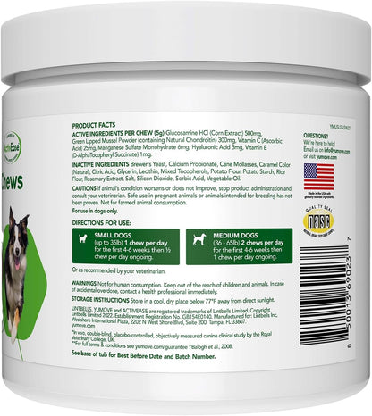 YuMOVE Hip & Joint Supplement for Dogs - With Glucosamine Chondroiton, Green Lipped Mussel