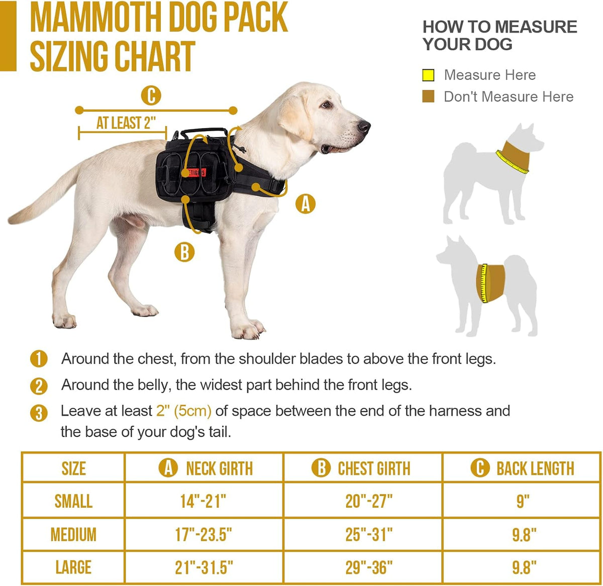 OneTigris Dog Backpack for Medium & Large Dogs, Nylon Backpack for Dogs Tactical Pet Backpack with