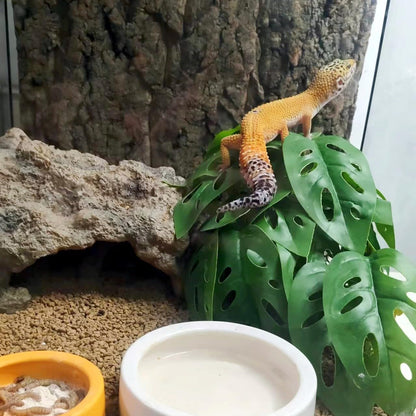 Reptile Plants for Terrarium Decor, Amphibian Habitat Decor, Reptile Tank Accessories, Artificial