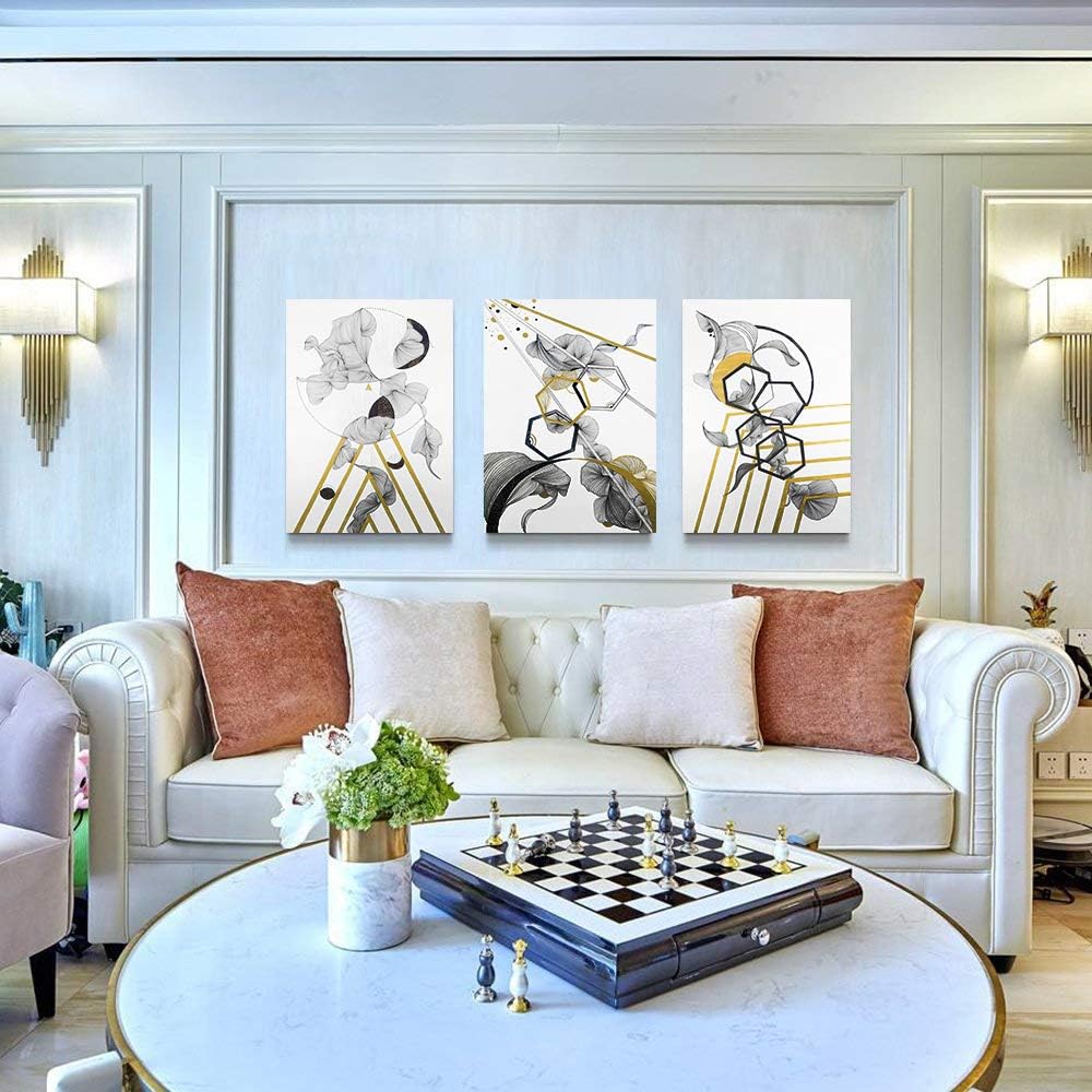 modern Abstract painting Canvas Wall Art for Living Room Wall Artworks Bedroom Decoration, 3 piece
