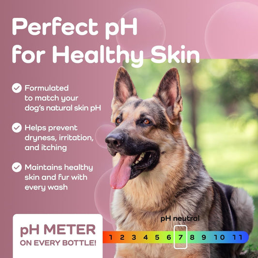 Deshedding Active Clean Dog Shampoo - Deodorizing Dogs Shampoo with Aloe, Argan Oil, Chamomile