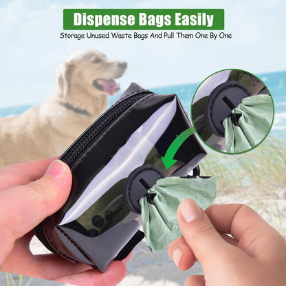 Dog Waste Bag Dispenser Poop Bag Dispenser for Leash Accessory dog Poop Bag Holders Fits Dog Leash