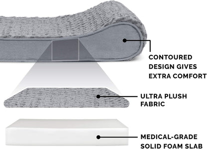 Furhaven Orthopedic Dog Bed for Extra Large Dogs w/ Removable Washable Cover, For Dogs Up to 180
