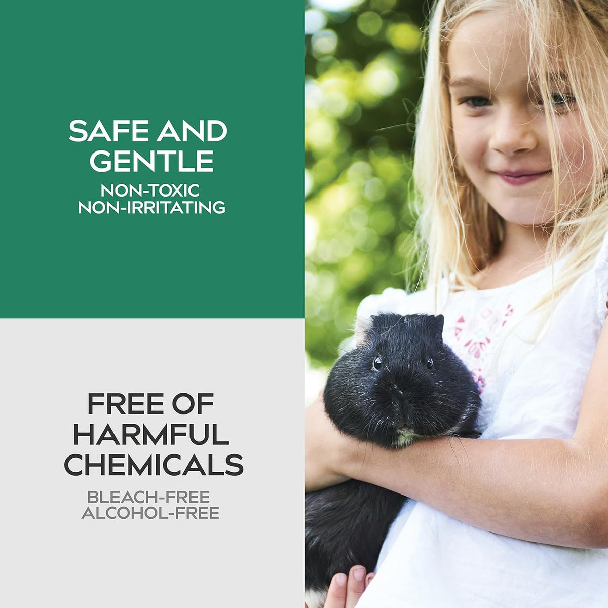 Small Animal Cage Deodorizer Spray – Unscented Natural Mineral Formula to Remove Odors in Hamster