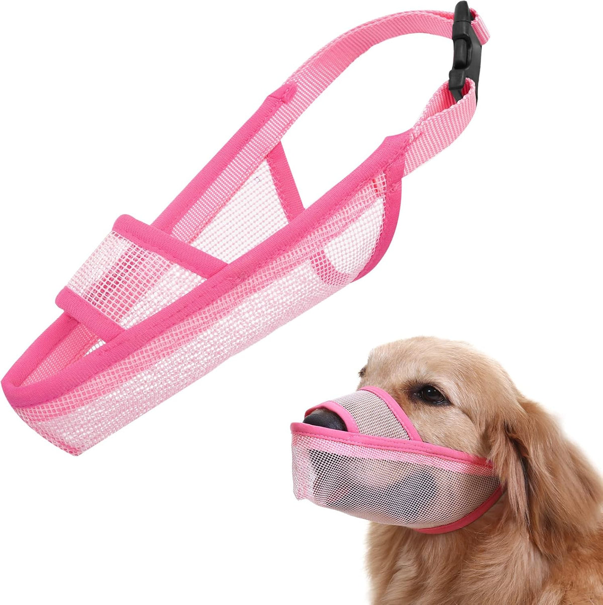 Crazy Felix Nylon Dog Muzzle for Small Medium Large Dogs Dachshund Beagle Poodle Labrador, Air Mesh