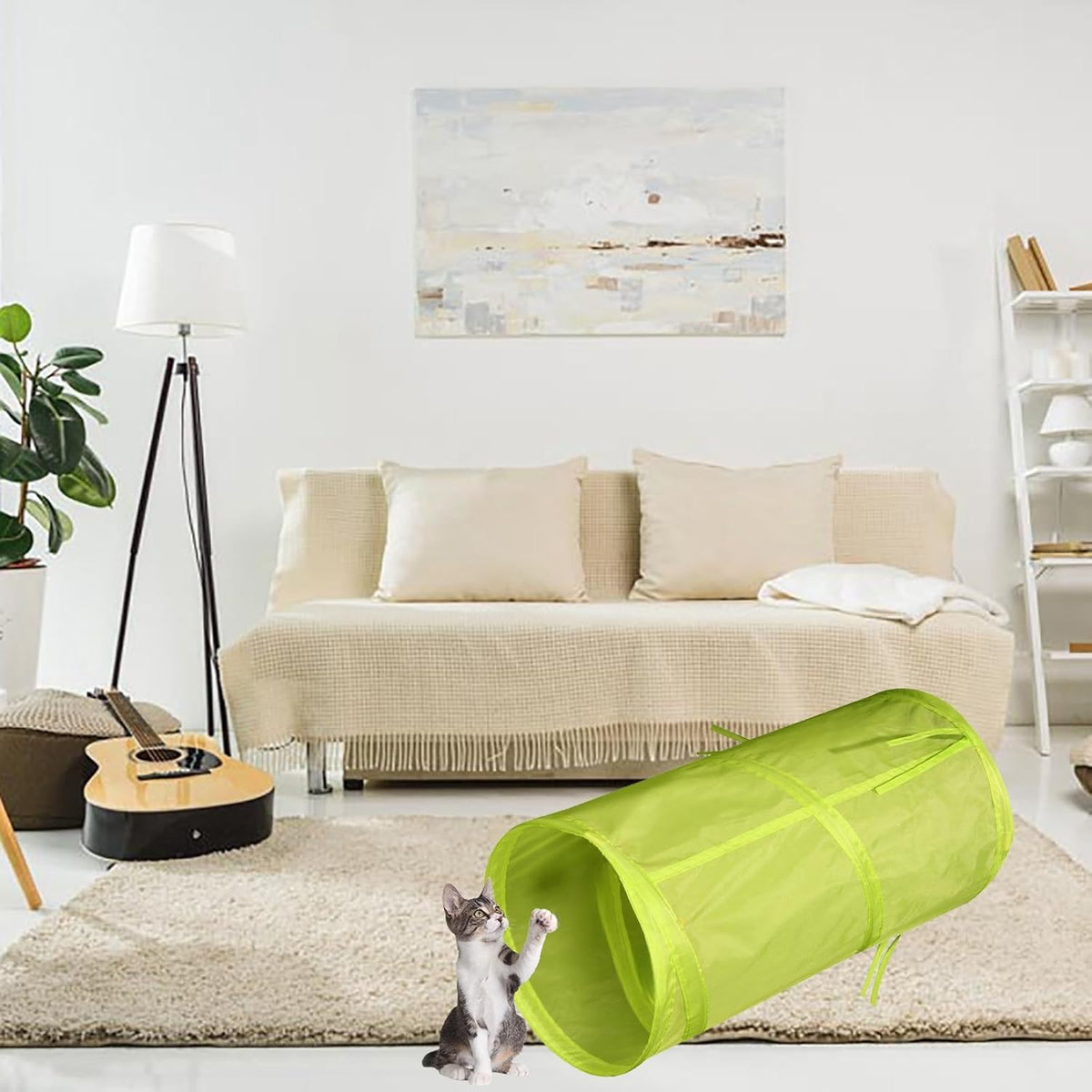 iCAGY Cat Tunnel for Indoor Cats Interactive, Rabbit Tunnel Toys, Pet Toys Play Tunnels for Cats