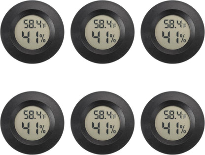 Mini Hygrometer Digital Thermometer Humidity Meter 6 Pack Hygrometer Thermometers Indoor/Outdoor
