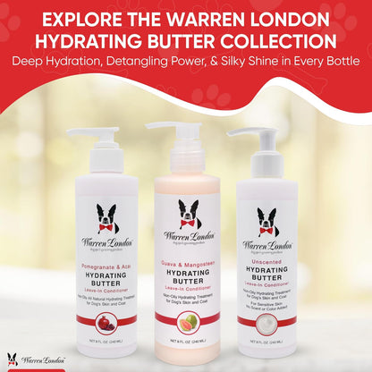 Warren London - Hydrating Butter For Dogs Skin & Coat,8 Oz,Pomegranate & Acai