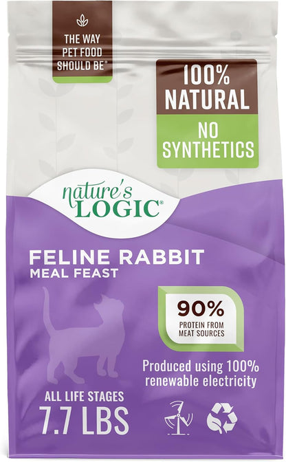 Nature's Logic Feline Chicken Meal Feast Cat Food - High-Protein Dry Food for Cats, 100% Natural
