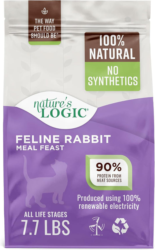 Nature's Logic Feline Chicken Meal Feast Cat Food - High-Protein Dry Food for Cats, 100% Natural