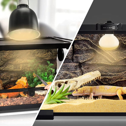 LUCKY HERP Reptile Heat Lamp - 100W (2nd Gen) Heat Lamp Bulbs for Reptiles 2 Pack, Amphibians