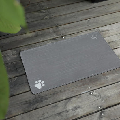 Le courant Cat & Dog Feeding Mat for Bowl-Pet Eating mat,Absorbent Non-Slip,Quick Dry Dog Water