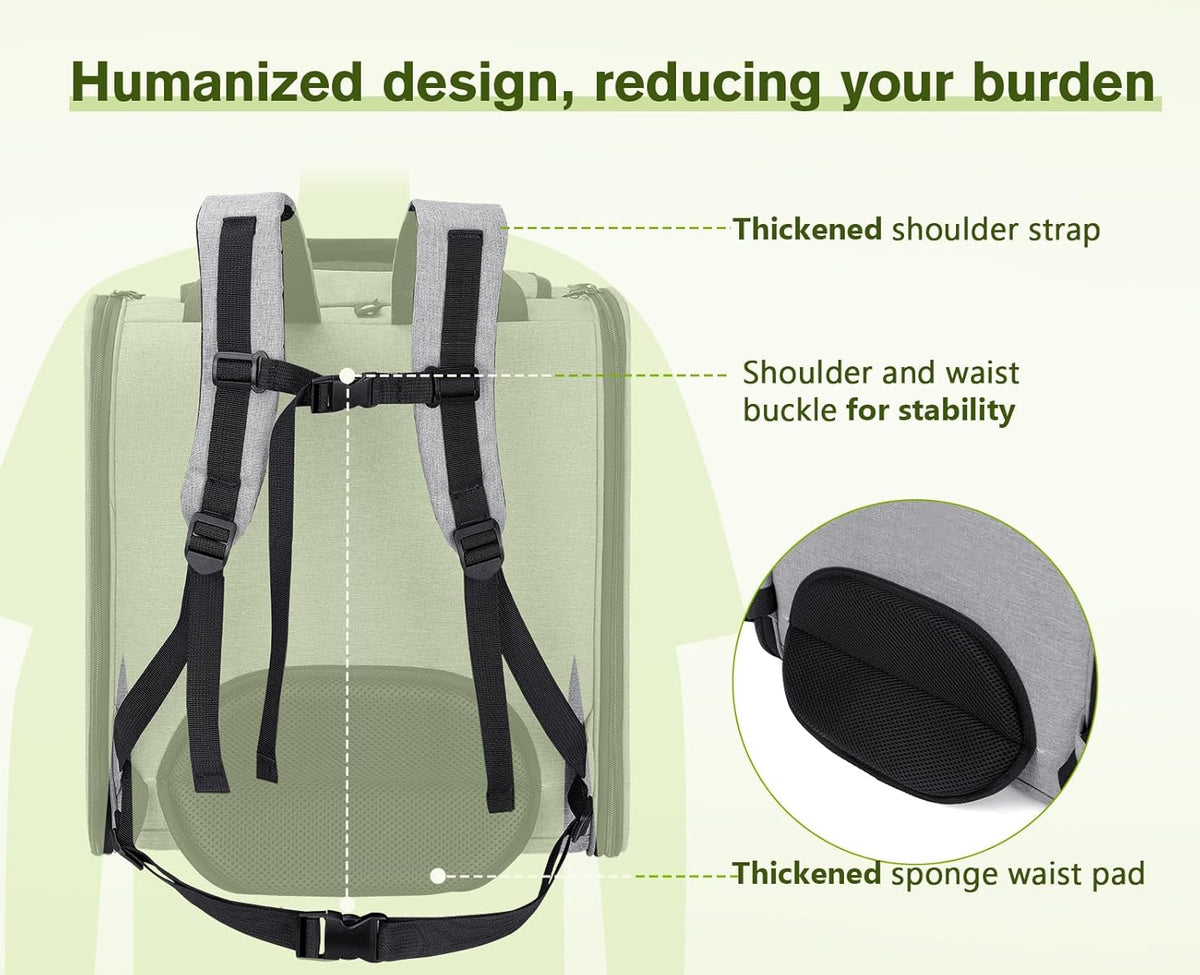 Pecute Cat Backpack with Widened Interior Space, Upgraded Dog Backpack Carrier with Various Ways to
