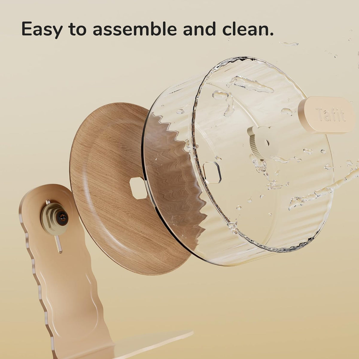 Silent Hamster Wheel 8.7 Inch Dual-Bearings Quiet Running Exercise Wheels with Wood Grain