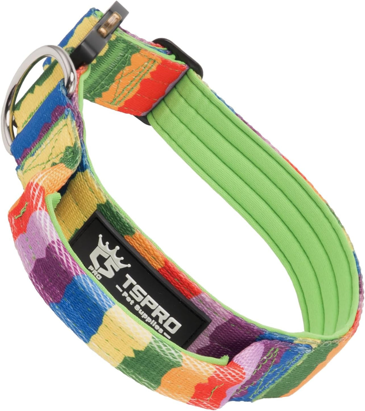 TSPRO Premium Dog Collars Tactical Dog Collar with Handle and Heavy Duty Quick-Release Metal Buckle