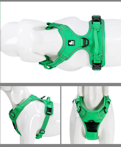 TRUE LOVE Adjustable No-Pull Dog Harness Reflective Pup Vest Harnesses Comfortable Control