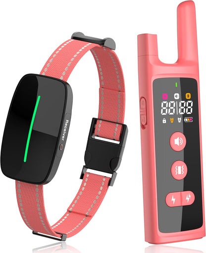 Dog Training Shock Collar 4000FT Dog Bark Collar with Remote IP67 Waterproof 4 Training Modes Beep