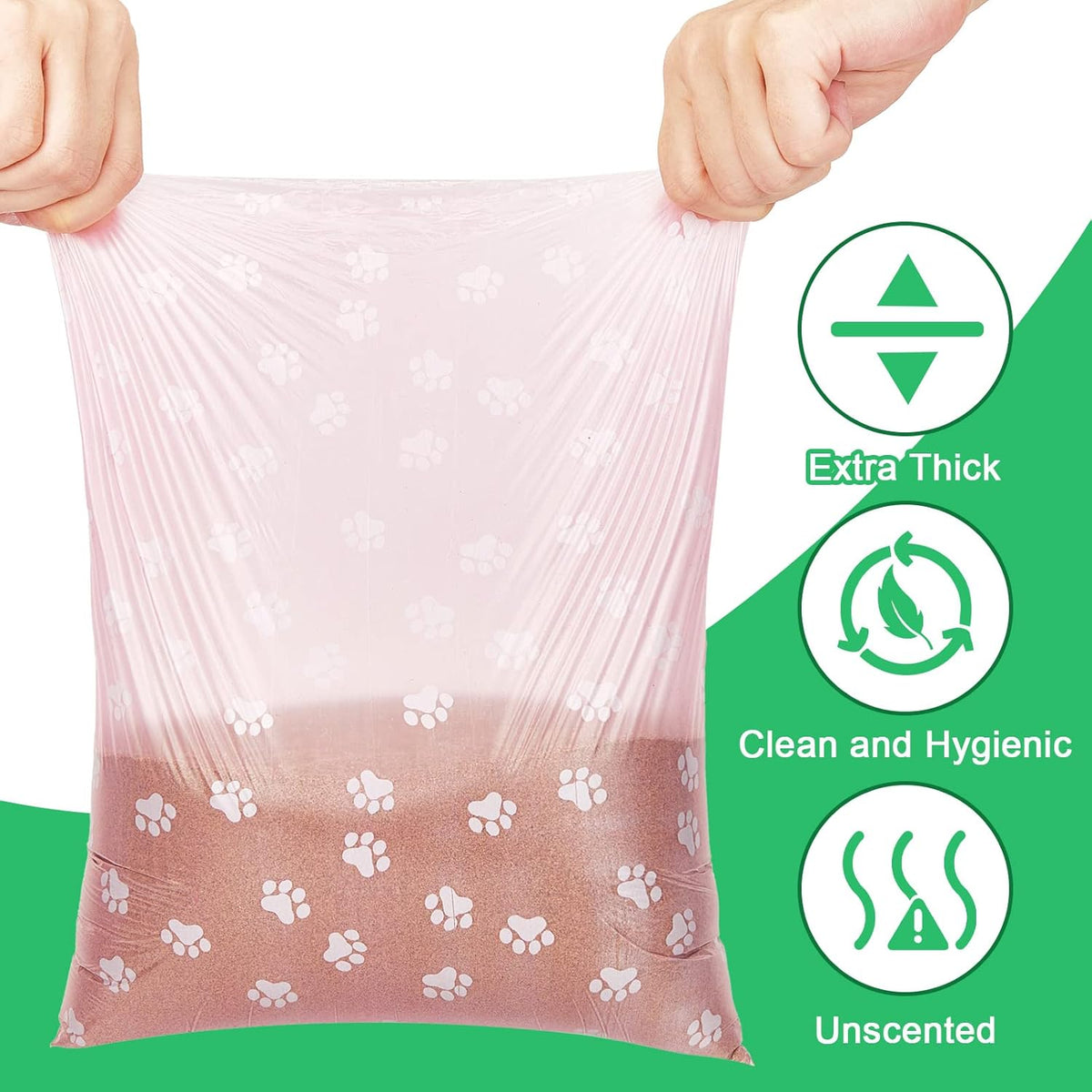 Thenshop 3000 Counts 200 Rolls Dog Poop Bag Plastic Dog Waste Bags Disposable For Doggie Pets Poop