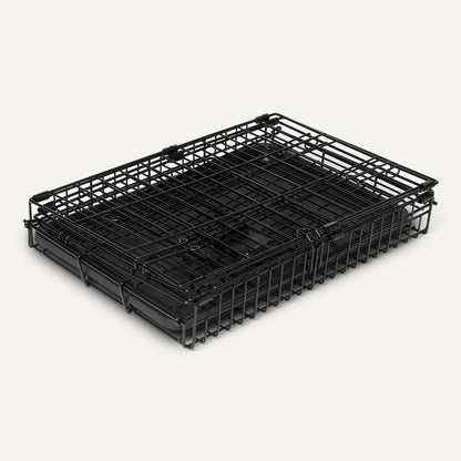 Amazon Basics Durable, Foldable Metal Wire Dog Crate with Tray, Single Door, 18 x 12.4 x 15 in