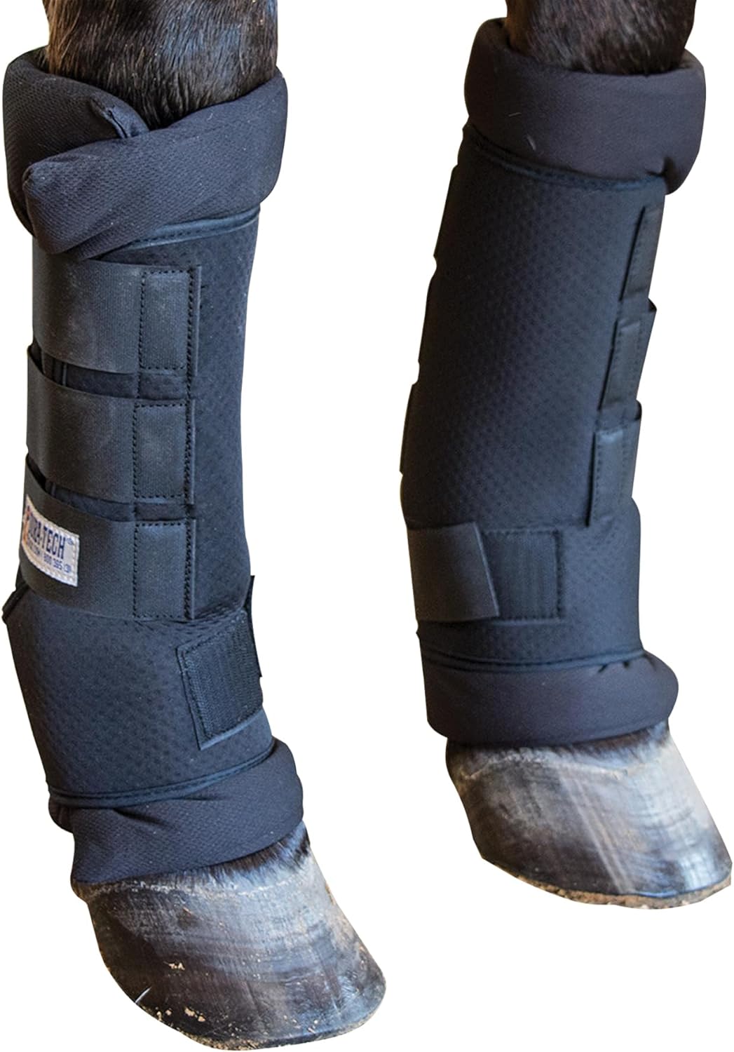 Dura-Tech Tekno-Dri Breathable Quick Wraps for Horses | Size Large | Easy to Use Two-Piece Design |