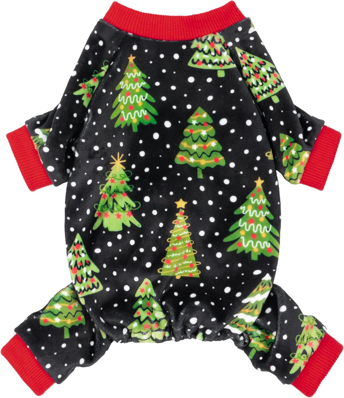 Fitwarm Christmas Tree Dog Pajamas, Christmas Clothes for Small Dogs Boy Girl, Holiday Pet Outfit