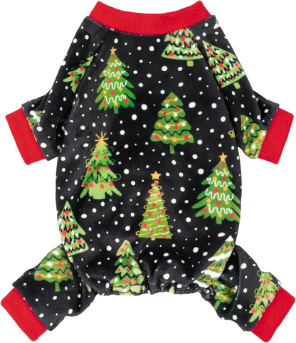 Fitwarm Christmas Tree Dog Pajamas, Christmas Clothes for Small Dogs Boy Girl, Holiday Pet Outfit